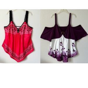 Plus Size Silky Stretchy Tops